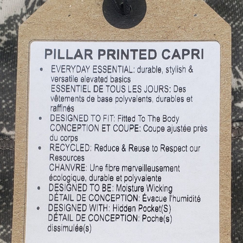 NWT Prana Pants New Pillar Printed Capri Leggings XS - Picture 6 of 8